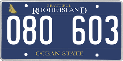 RI license plate 080603