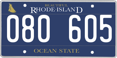 RI license plate 080605