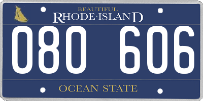 RI license plate 080606