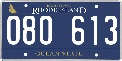 RI license plate 080613