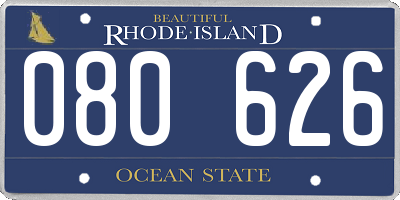 RI license plate 080626