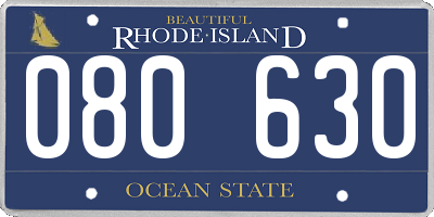 RI license plate 080630
