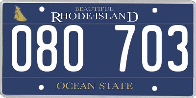 RI license plate 080703