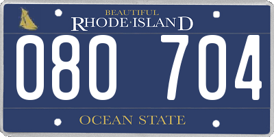 RI license plate 080704