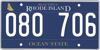 RI license plate 080706