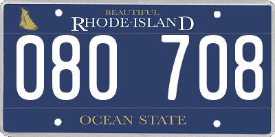 RI license plate 080708