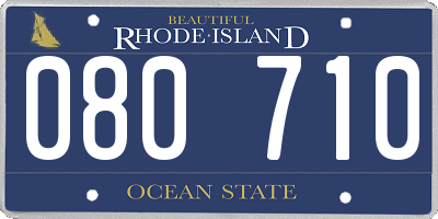 RI license plate 080710