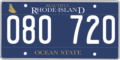 RI license plate 080720