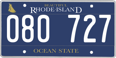 RI license plate 080727