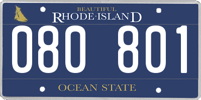 RI license plate 080801