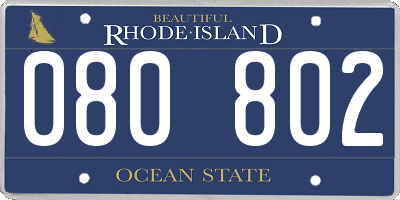RI license plate 080802