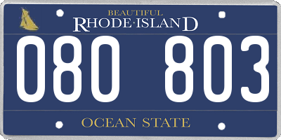 RI license plate 080803