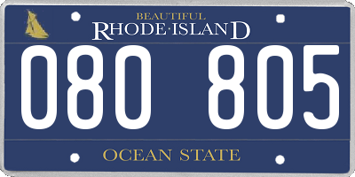 RI license plate 080805