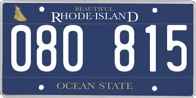 RI license plate 080815