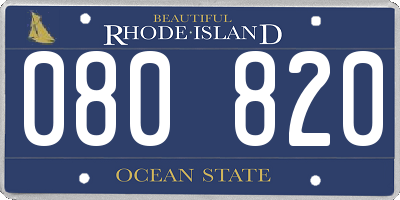 RI license plate 080820
