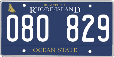 RI license plate 080829