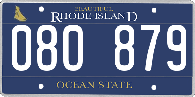 RI license plate 080879