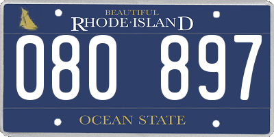 RI license plate 080897