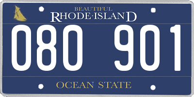 RI license plate 080901