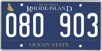 RI license plate 080903