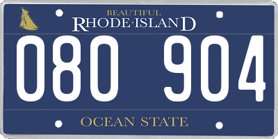 RI license plate 080904