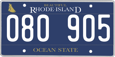 RI license plate 080905