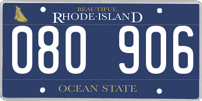 RI license plate 080906
