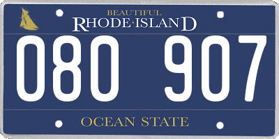 RI license plate 080907
