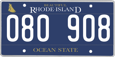 RI license plate 080908