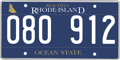RI license plate 080912