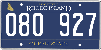 RI license plate 080927