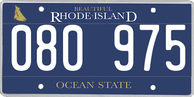 RI license plate 080975