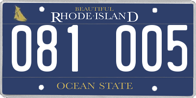 RI license plate 081005