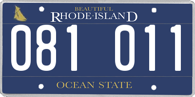 RI license plate 081011