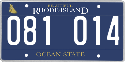 RI license plate 081014
