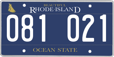 RI license plate 081021