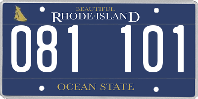 RI license plate 081101