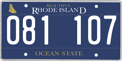 RI license plate 081107