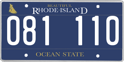 RI license plate 081110
