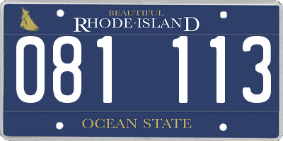 RI license plate 081113