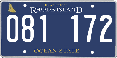 RI license plate 081172