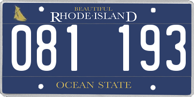 RI license plate 081193