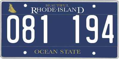 RI license plate 081194
