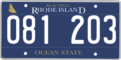 RI license plate 081203