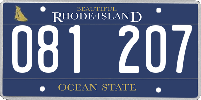 RI license plate 081207