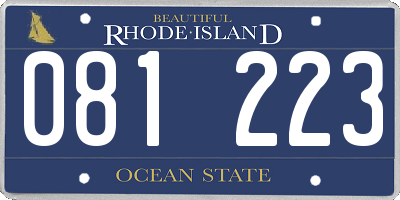 RI license plate 081223