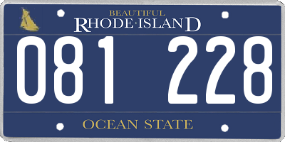 RI license plate 081228