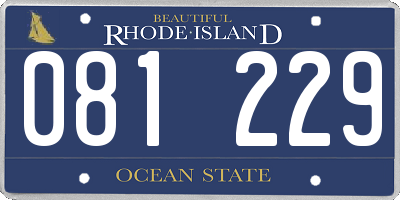 RI license plate 081229