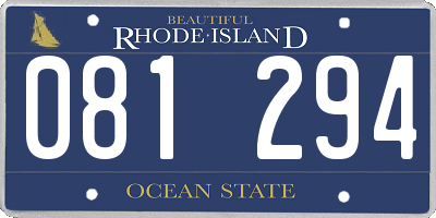 RI license plate 081294