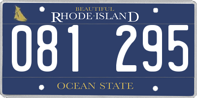 RI license plate 081295